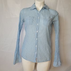 Aeropostle Striped Blue Button Up